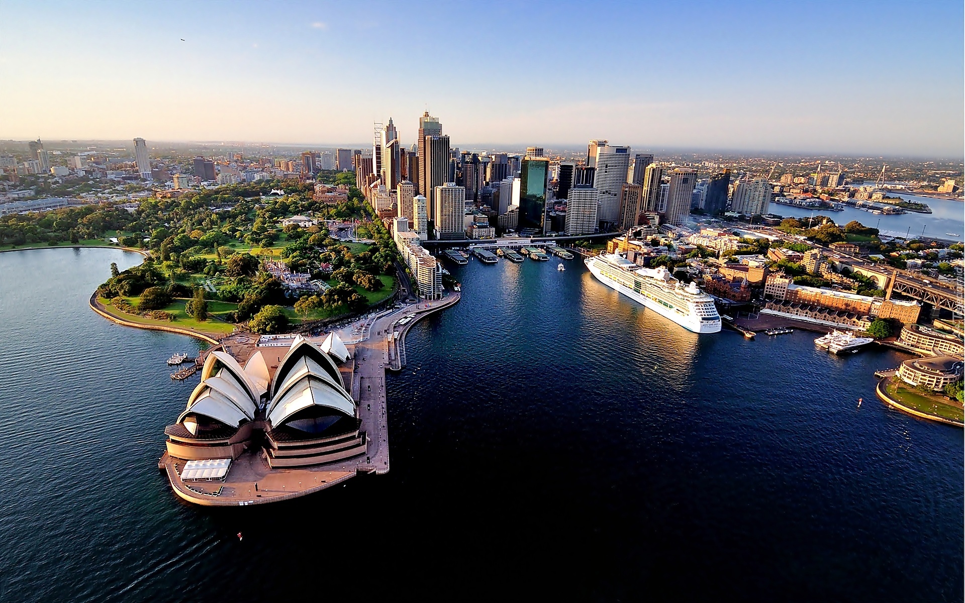 Australia, Sydney, Sydney Opera House, Z lotu ptaka