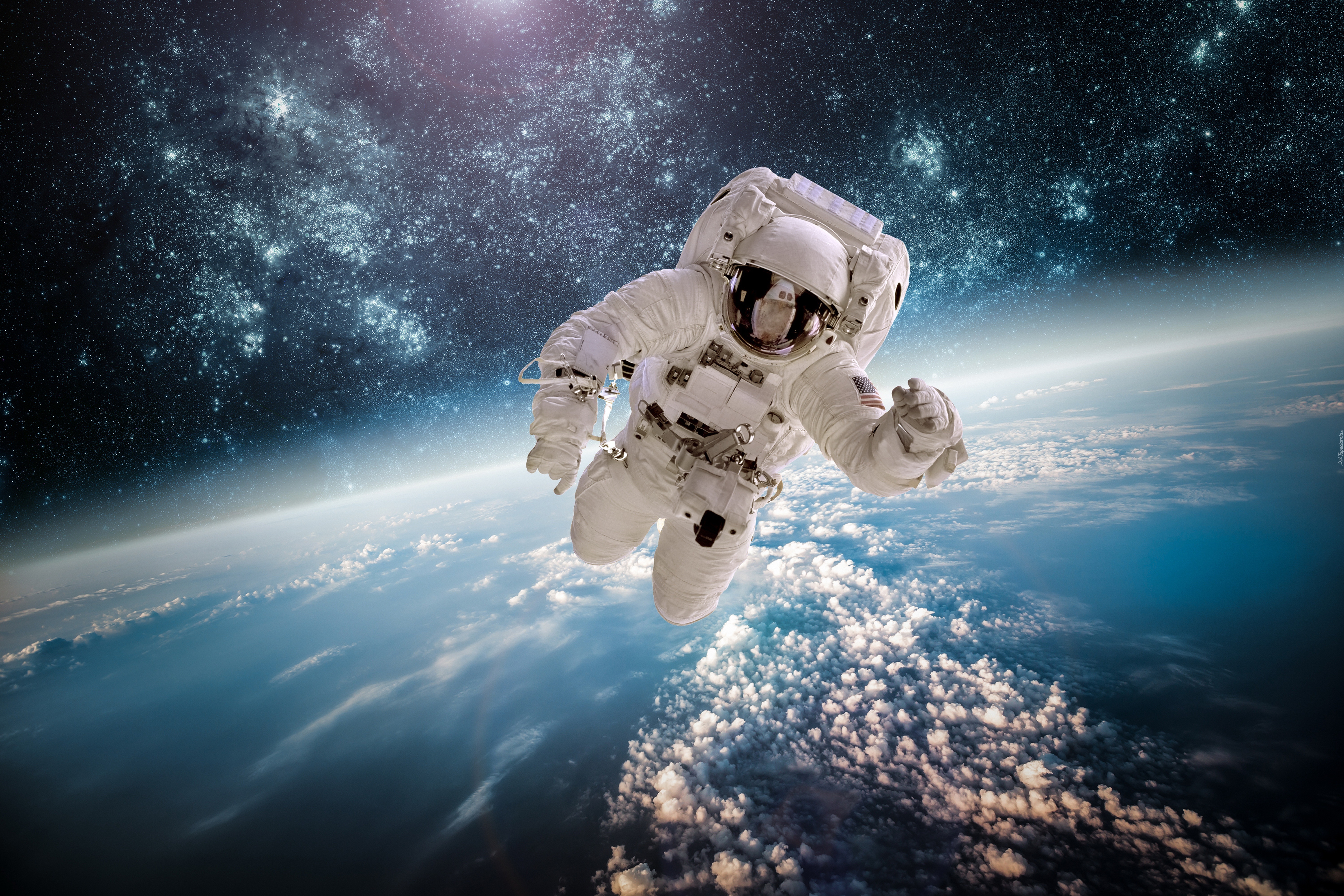 Astronauta, Ziemia, Kosmos