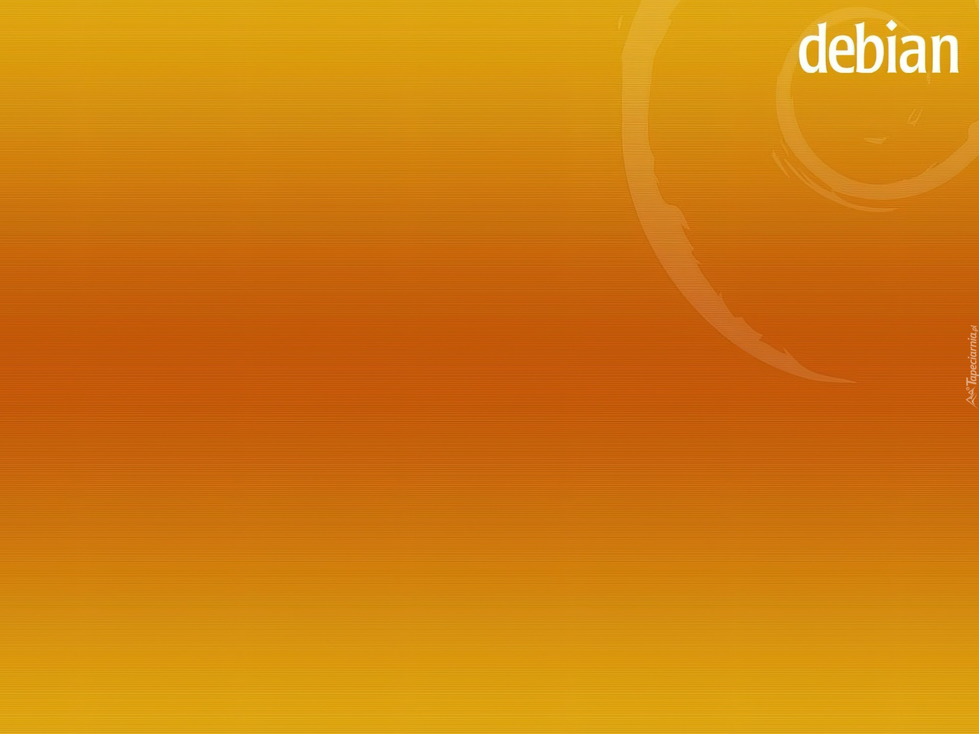 Linux Debian, ślimak, zawijas, muszla, grafika