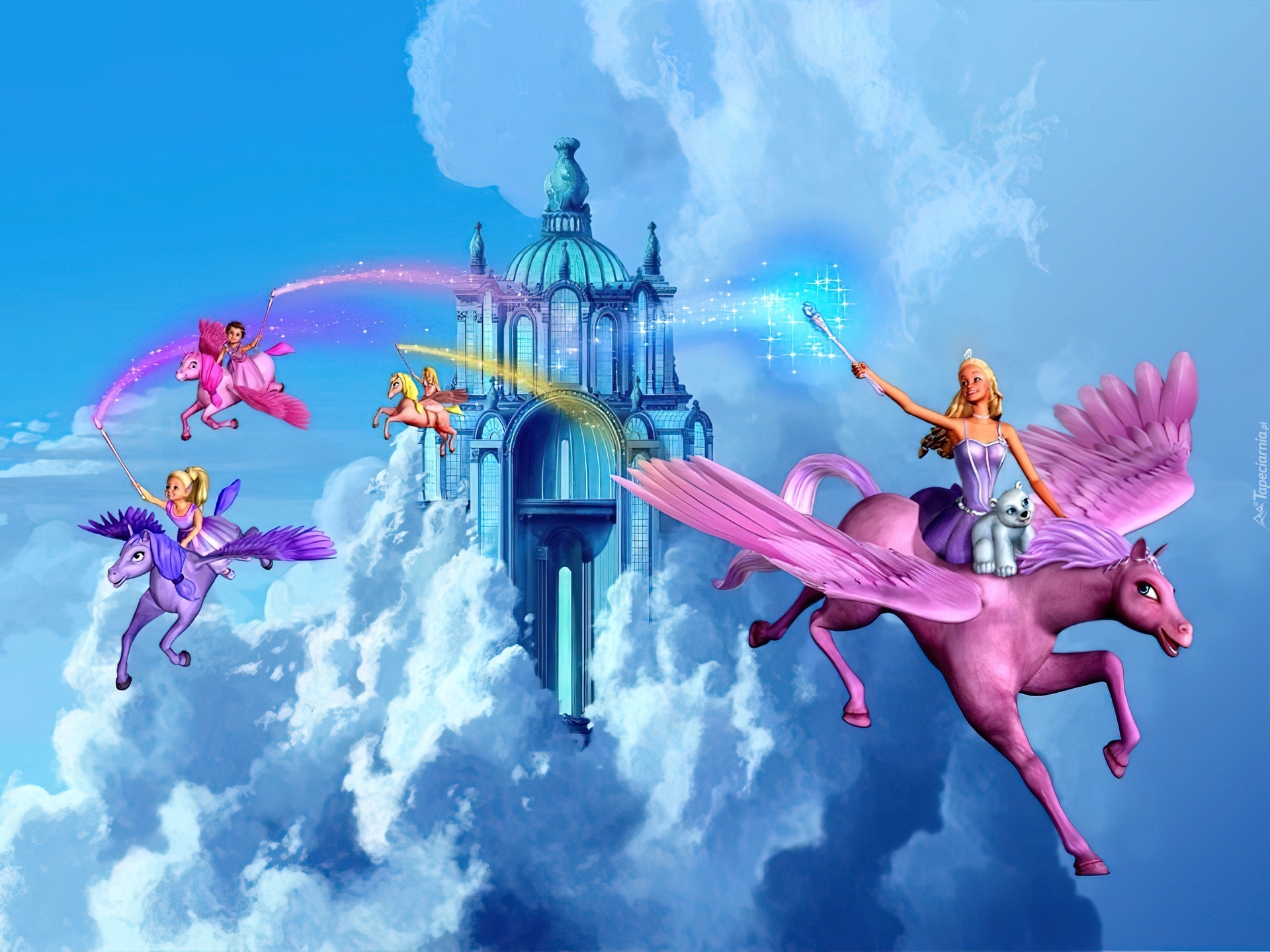 Film animowany, Barbie i magia pegaza, Barbie and the Magic of Pegasus, Zamek, Pegaz, Kucyk