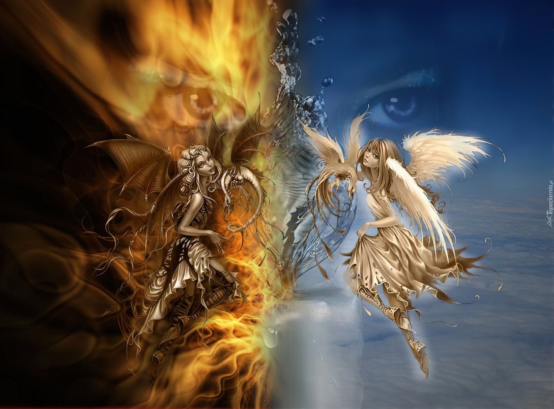 Противостояние ангела и демона