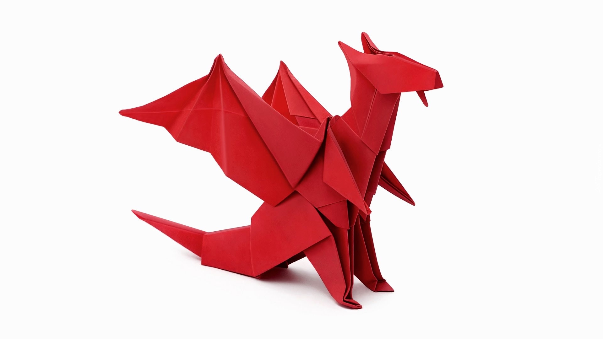 Origami, Czerwony, Smok