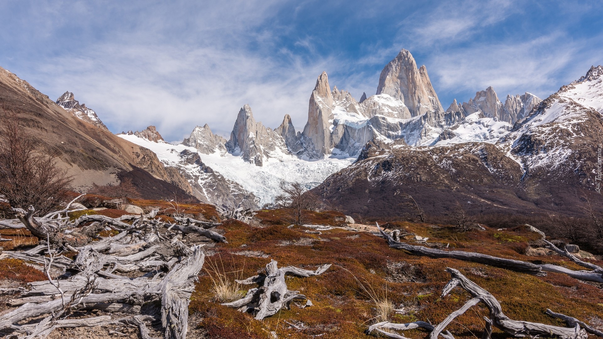 Ameryka Południowa, Patagonia, Góry, Szczyt Fitz Roy, Jesień