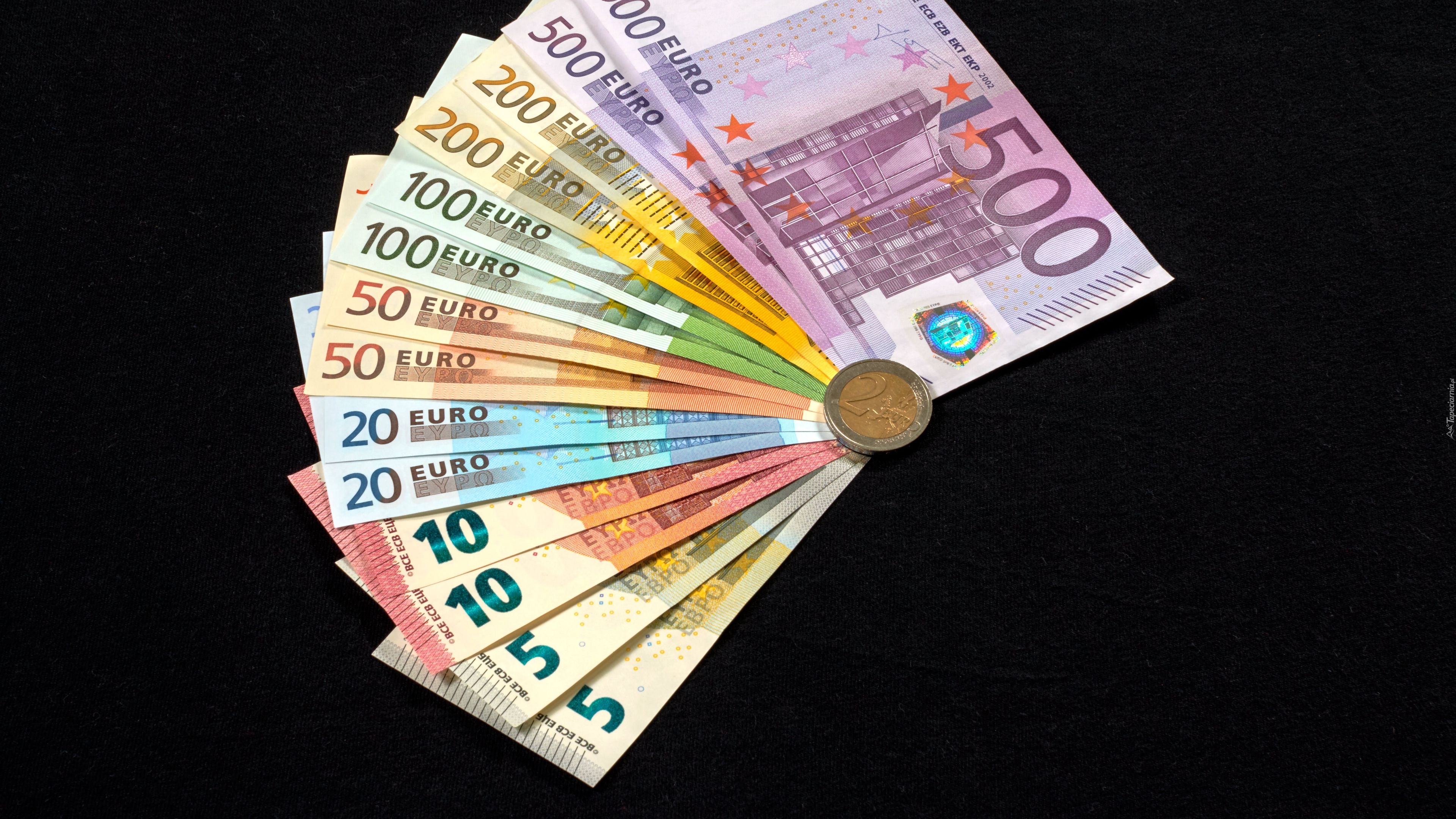 Euro, Banknoty, Moneta, Nominał
