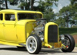 Żółty, Ford, 1932, HotRod