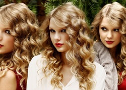 Taylor Swift, Długie, Kręcone, Blond, Włosy
