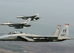 Myśliwce, F-16, Niebo