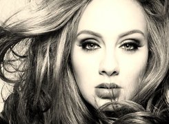 Piosenkarka, Adele, Rozwiane, Włosy