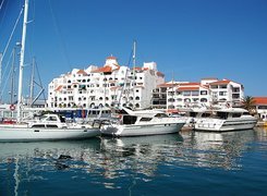 Port, Jachty, Domy, Gibraltar