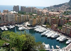 Monako, Monte Carlo, Jachty, Domy