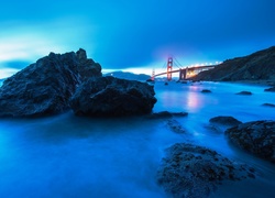 Most, Golden, Gate, Morze, Skały