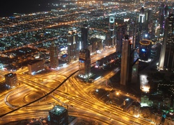 Zjednoczone Emiraty Arabskie, Dubaj, Miasto, Noc