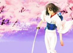 Sakura Wars, ciemne włosy, miecz