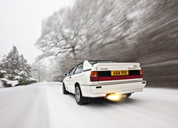 Audi, Quattro, Białe, Śnieg