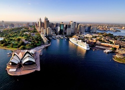 Australia, Sydney, Sydney Opera House, Z lotu ptaka