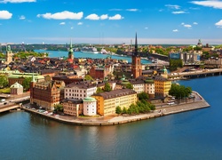 Sztokholm, Szwecja, Panorama, Z lotu ptaka