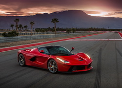 Czerwony, Samochód, Ferrari, LaFerrari