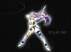 Dirty Pair Flash, kobieta, strój, miecz