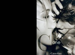 Calvin Klein, ck, flakon, one, perfum, kobieta, mężczyzna, pocałunek