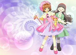 Cardcaptor Sakura, dziewczyny, sukienki, pluszak