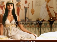 The Ten Commandments, łoże, egipt, postacie bogów, kobieta