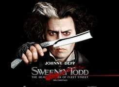 Sweeney Todd, Johnny Depp, brzytwa, dłoń