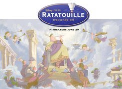 Ratatuj, Ratatouille, malowidło, ścienne