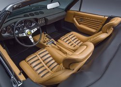 Ferrari Daytona, Wnętrze, Skóry