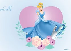 Kopciuszek, Cinderella, Suknia, Kwiaty