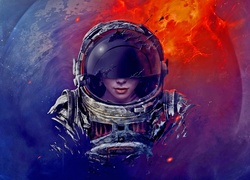 Astronautka w kosmosie
