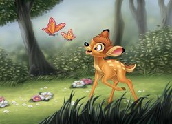 Bambi w lesie