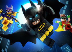 Batgirl, Batman i Robin z Lego Batman: Film
