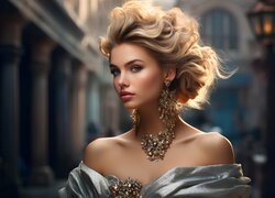 Kobieta, Modelka, Biżuteria