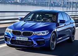 Niebieskie, BMW M5 F90, 2018