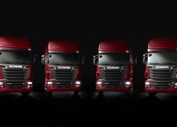 Cztery, Ciężarówki, Scania V8 R500, Scania V8 R560, Scania V8 R620, Scania V8 R730