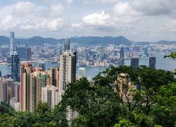 Chiny, Hongkong, Delta Rzeki Perłowej, Wieżowce
