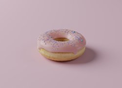 Donut w polewie