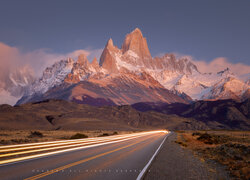 Argentyna, Patagonia, Prowincja Santa Cruz, El Chalten, Góry, Droga, Parku Narodowym Los Glaciares, Mgła