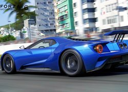 Gra, Forza Motorsport 6, Ford GT, Niebieski, Bok, Tył