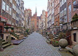 Gdańsk, Uliczka, Zabytkowe, Kamienice