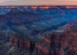 Góry, Skały, Kanion, Grand Canyon National Park, Park Narodowy Wielkiego Kanionu, Arizona, Stany Zjednoczone