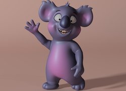 Grafika 3D, Miś, Koala