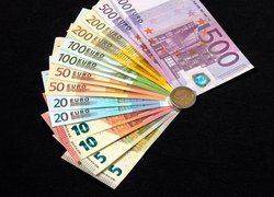 Moneta na banknotach euro