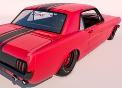 Zabytkowy, Mustang GT Coupe, 1965, Tył