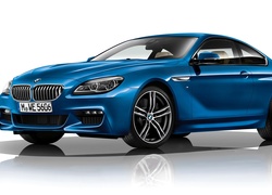 Niebieski BMW Seria 6 Coupé