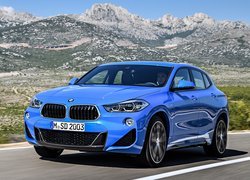 Niebieskie, BMW X2, 2018, Góry
