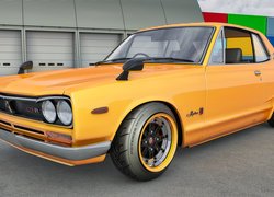 ŻółtyNissan Skyline 2000 GT-R, 1971, Zabytkowy