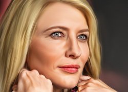 Kobieta, Aktorka, Cate Blanchett, Grafika