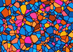 Różnokolorowa mozaika