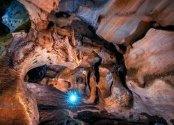 Jaskinia, Mae Sap, Skały, Światło, Prowincja Chiang Mai, Tajlandia